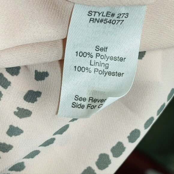 CAbi Womens Pink & Black Patterned Polyester Camisole - Picture 6 of 7